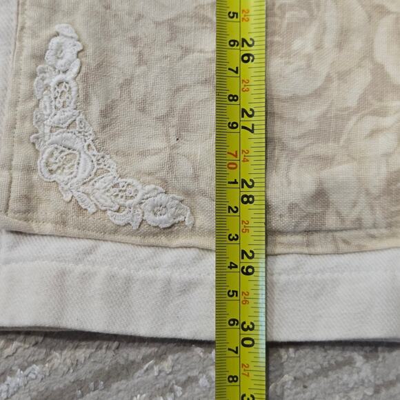 WEK the World Vintage Boho Shirt Jacket Oversized Lace Pockets Floral USA Made - Picture 8 of 8